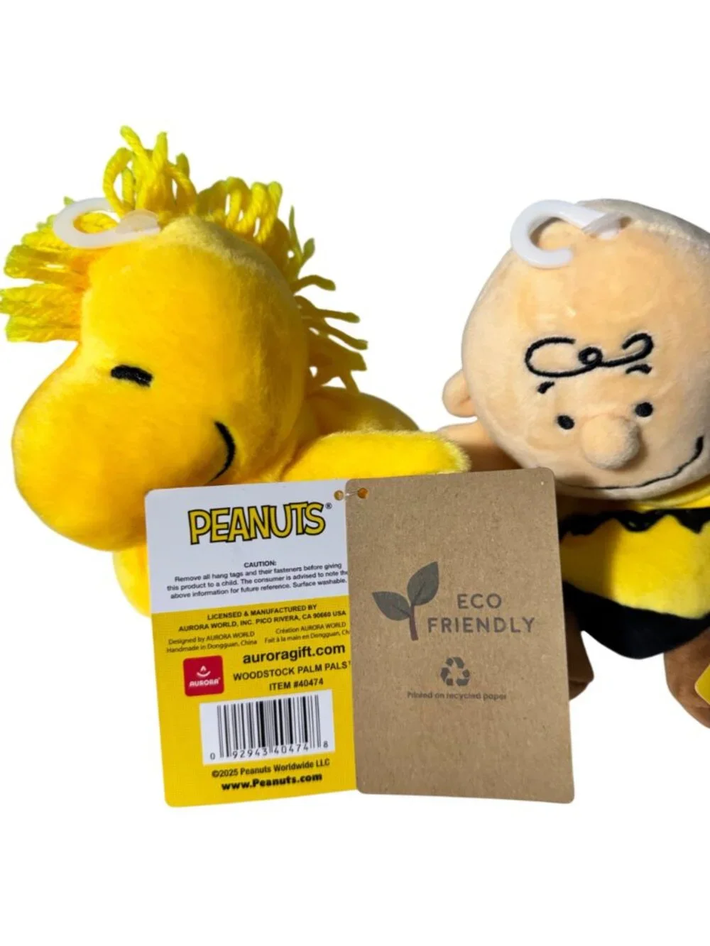 Aurora 5" Peanuts Palm Pal Plush Set Bundle Charlie Brown Woodstock Snoopy 2025 - Picture 10 of 11